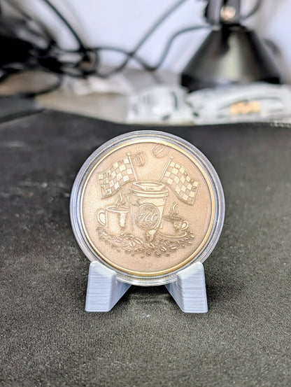 Custom Laser Engraved Brass Coin | Personalized Business, Sports Team, Anime & Commemorative Challenge Coin