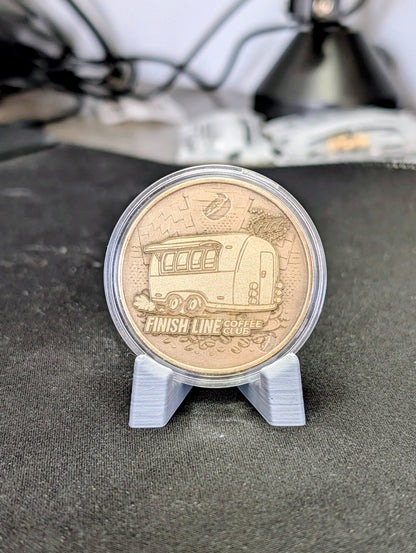 Custom Laser Engraved Brass Coin | Personalized Business, Sports Team, Anime & Commemorative Challenge Coin