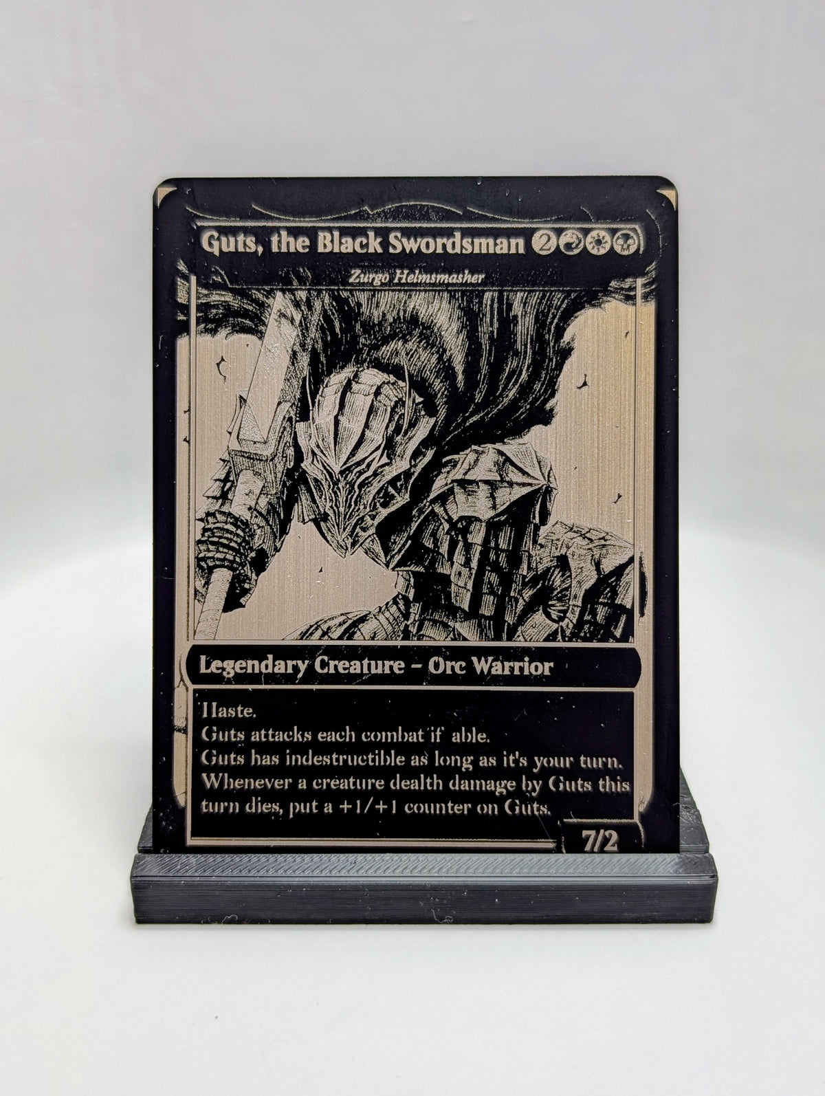 Custom Alternate Art Commander. Matte Black finish