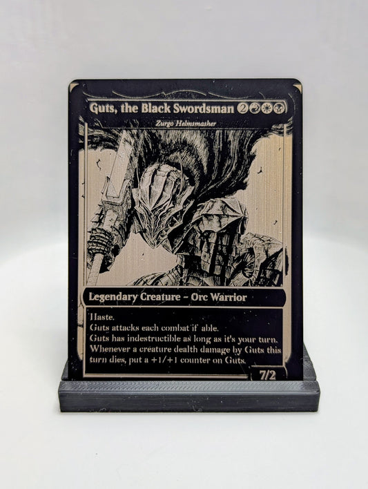 Custom Metal MTG Card | Laser Engraved Stainless Steel Magic Card | Commander Alter | Personalized MTG Gift | Custom Trading Card