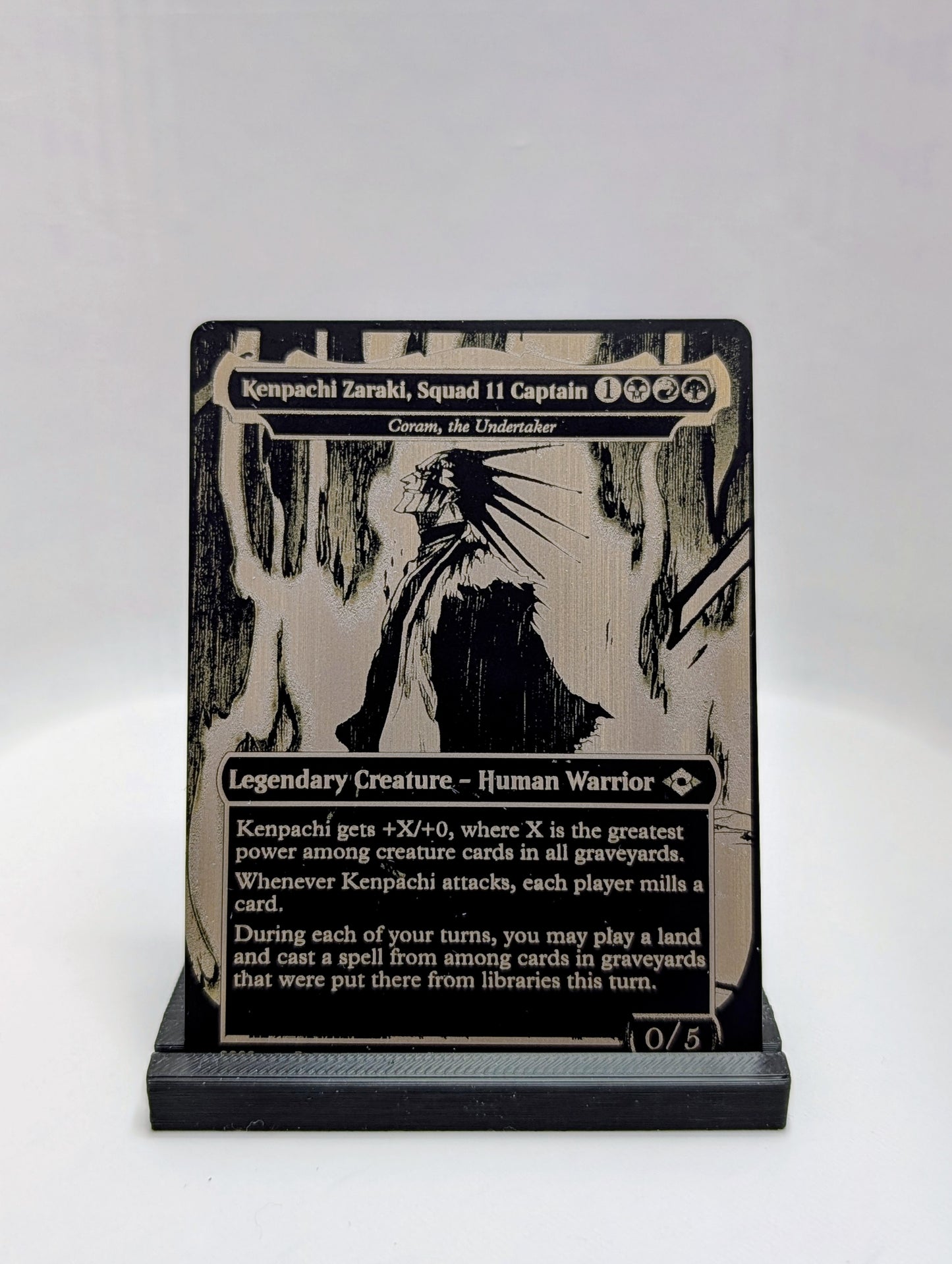 Custom Metal MTG Card | Laser Engraved Stainless Steel Magic Card | Commander Alter | Personalized MTG Gift | Custom Trading Card