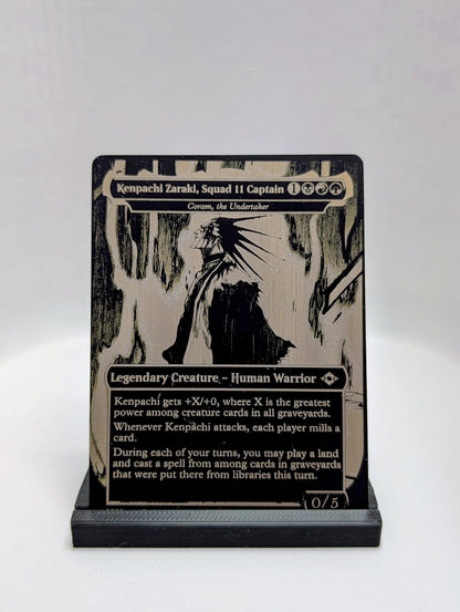 Custom Metal MTG Card | Laser Engraved Stainless Steel Magic Card | Commander Alter | Personalized MTG Gift | Custom Trading Card