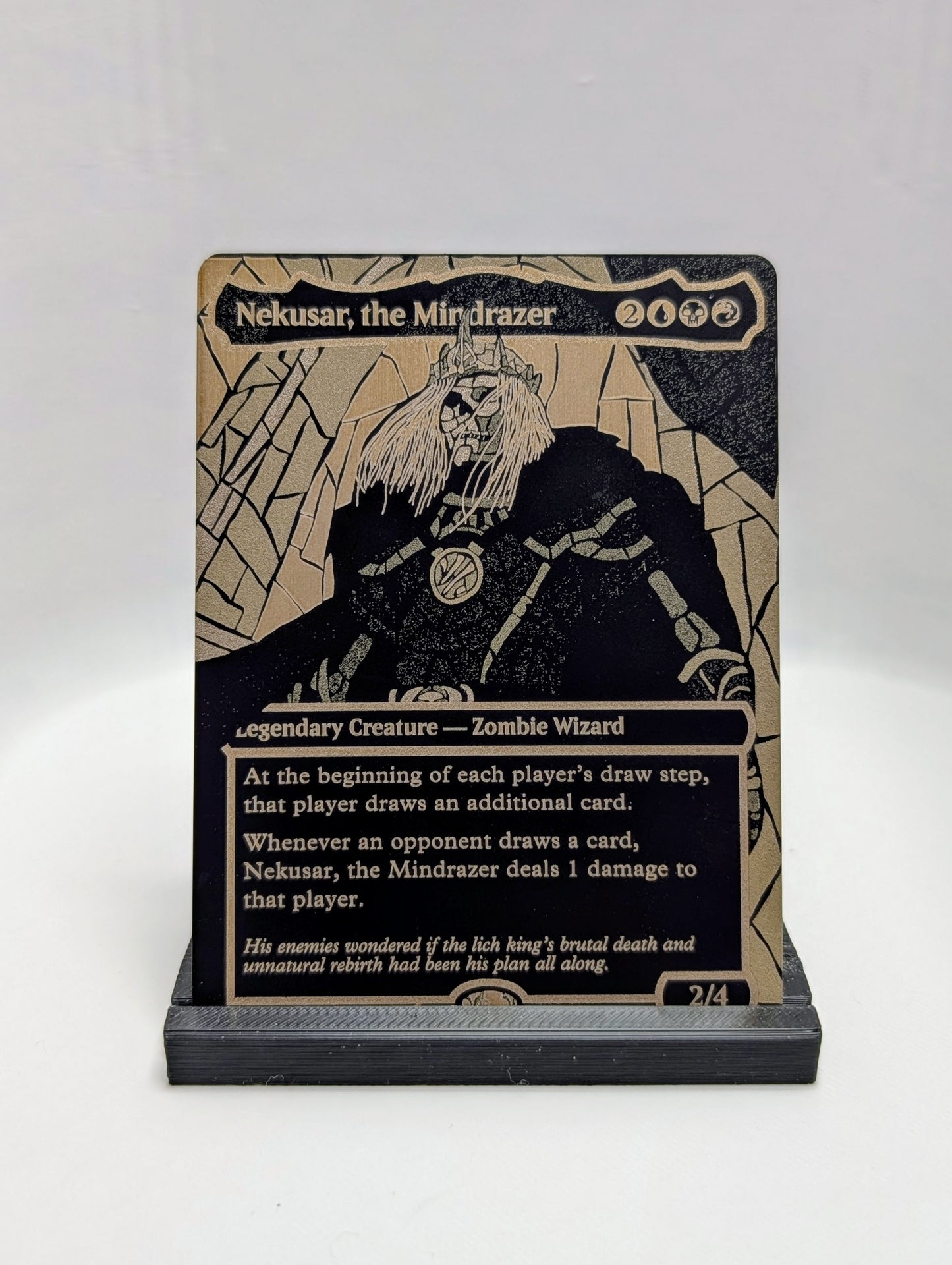 Custom Metal MTG Card | Laser Engraved Stainless Steel Magic Card | Commander Alter | Personalized MTG Gift | Custom Trading Card