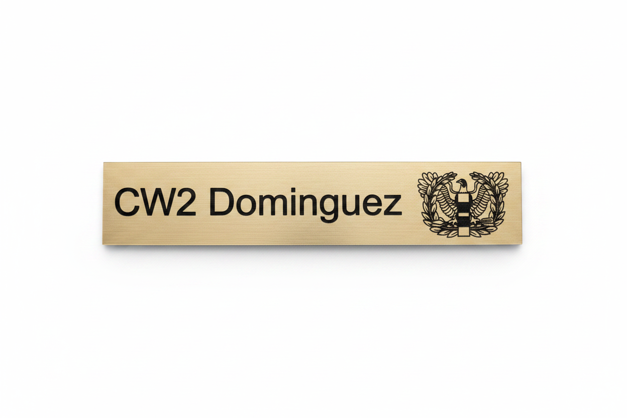 Gold Aluminum Nameplate