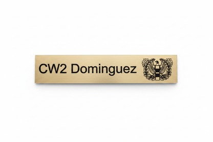 Gold Aluminum Nameplate