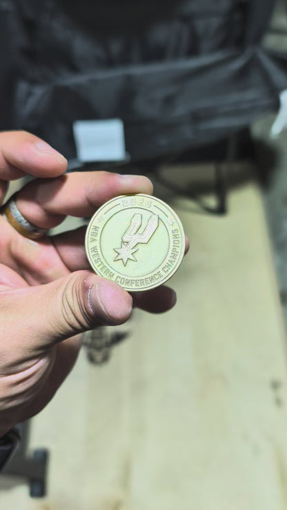 Custom Laser Engraved Brass Coin | Personalized Business, Sports Team, Anime & Commemorative Challenge Coin