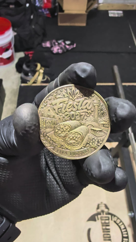 Custom Laser Engraved Brass Coin | Personalized Business, Sports Team, Anime & Commemorative Challenge Coin