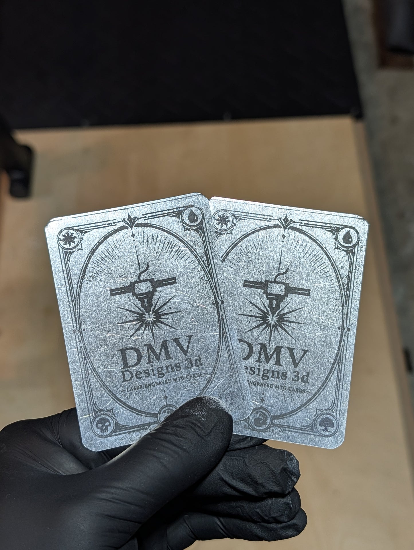 Custom Metal MTG Token Cards | Laser Engraved Stainless Steel Magic Tokens